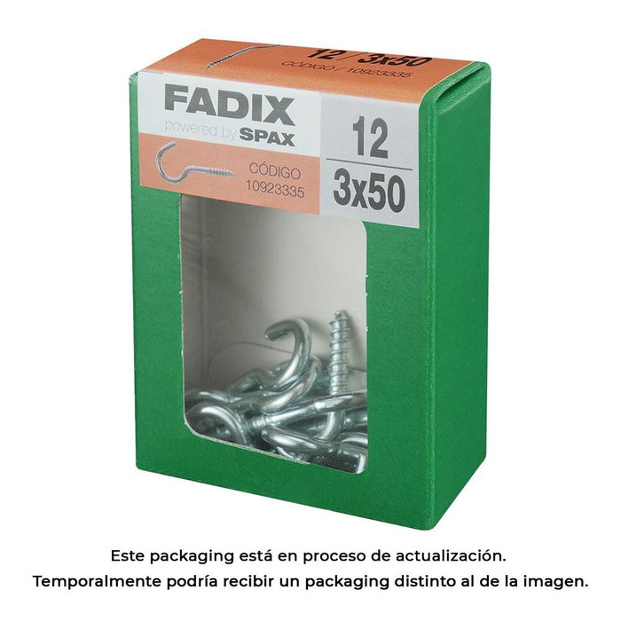 Fadix Embrasse ouverte zincée 3,0 x 50 mm, boîte de 12 unités Fadix Embrasse ouverte zincée 3,0 x 50 mm, boîte de 12 unités