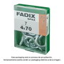 Fadix Hembrilla ouverte zincée 4,0 x 70 mm, boîte de 7 unités