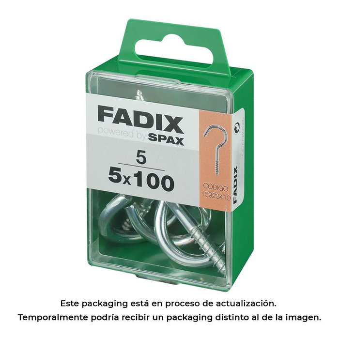 Fadix Embrasse ouverte zincée 5,0 x 100 mm, boîte de 5 unités Fadix Embrasse ouverte zincée 5,0 x 100 mm, boîte de 5 unités