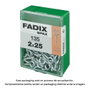 Fadix 10923052 Hembrilla fermée zinguée acier 2,0 x 25 mm, boîte de 135 pièces