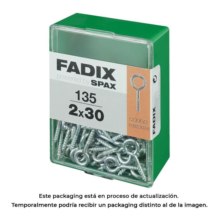 Fadix 10923076 Hembrilla fermée zincée acier 2,0 x 30 mm, boîte de 135 pièces Fadix 10923076 Hembrilla fermée zincée acier 2,0 x 30 mm, boîte de 135 pièces