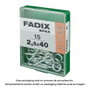 Fadix Hémbrille fermée zincée 2,5 x 40 mm, boîte de 15 unités