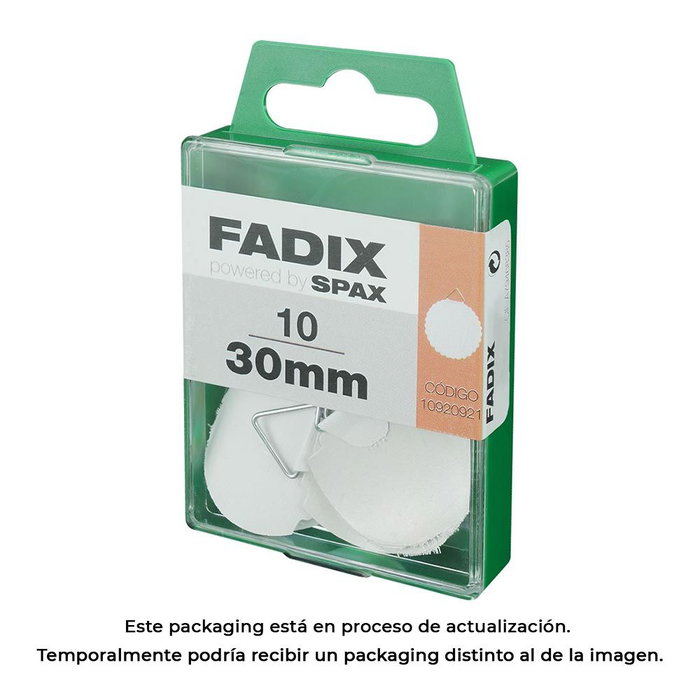Fadix 10920921 Lot de 10 crochets adhésifs suspendus 30 mm Fadix 10920921 Lot de 10 crochets adhésifs suspendus 30 mm