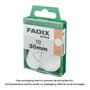 Fadix 10920921 Lot de 10 crochets adhésifs suspendus 30 mm