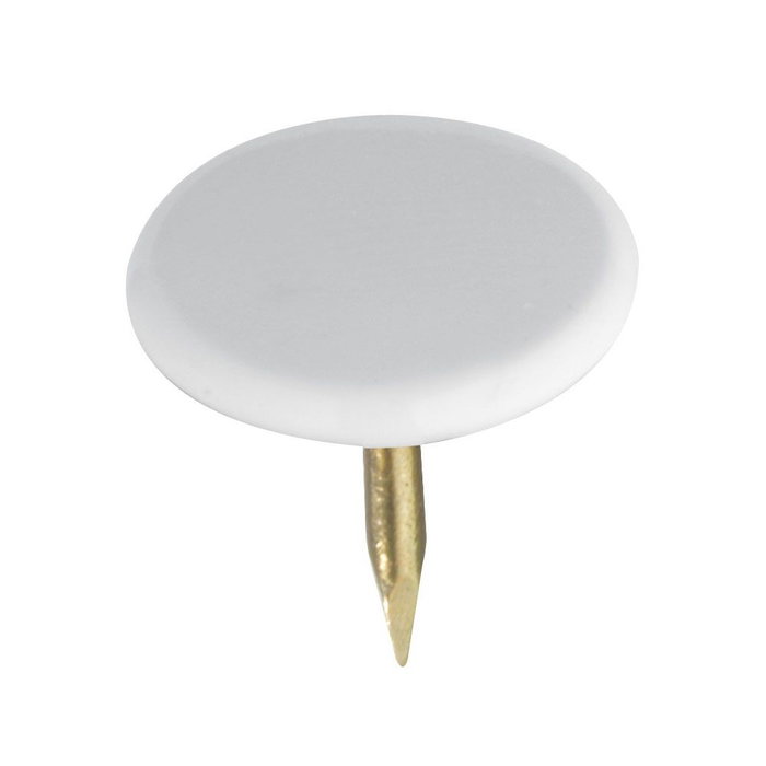 Fadix Chincheta plana blanca 9 mm, boîte de 100 unités