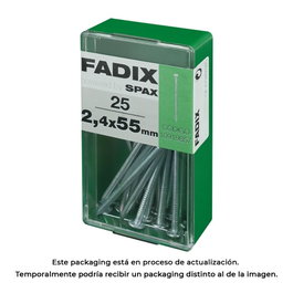 Fadix Clavo Acero 2,4x55mm Tête Plate - Boîte de 25 unités