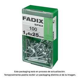 Fadix Clous en acier à tête réduite 1,4x25mm (Boîte de 100 unités)