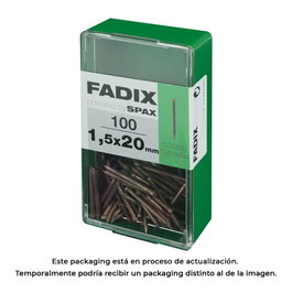 Fadix Clous en acier pour plinthes 1,5x20mm, boîte de 100 unités