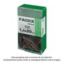 Fadix Clous en acier pour rodapié 1,5x20mm, boîte de 100 unités