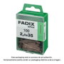 Fadix 10920051 Boîte de 100 clous en acier pour plinthe 2,0 x 35 mm
