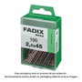 Fadix 10920099 Clou à plâtre en acier 2,0x45mm Boîte de 100 unités