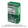 Fadix Boîte de 12 clous estriados en acier 2,7x30mm