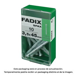 Fadix Clavo estriado 3,5x45mm en acier, boîte de 10 unités