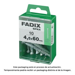 Fadix Boîte de 10 clous striés en acier 4,5x60mm