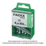 Fadix Clou estriado en acier 4,5x60mm, 10 unités