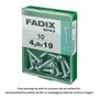 Fadix Vis à tôle 4,8x19mm tête ronde, boîte de 10 unités