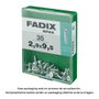 Fadix Vis à tôle 2,9x9,5mm tête plate zinc (Boîte de 35 unités)