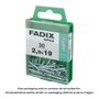 Fadix Vis à tôle 2,9x19mm tête plate zinguée - Boîte de 30 unités