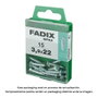 Fadix Vis à tôle 3,9x22mm tête plate zinguée (Boîte de 15 unités)