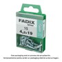 Fadix Vis à tôle 4,2x19mm tête plate, boîte de 15 unités