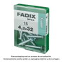 Fadix Vis à tôle 4,2x32mm tête plate, boîte de 15 unités