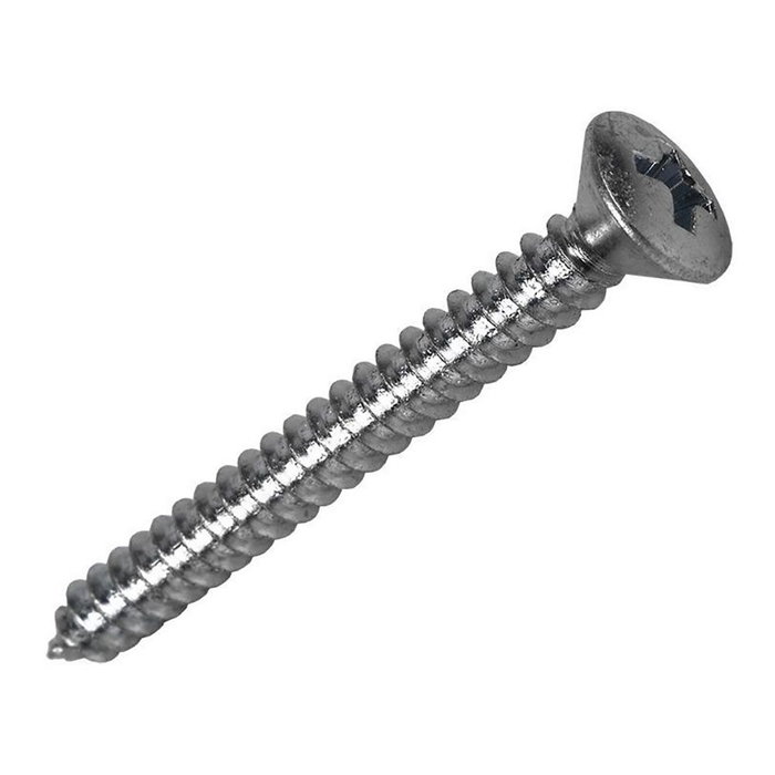 Fadix Vis à tôle 4,8x38 mm tête plate, boîte de 10 unités Fadix Vis à tôle 4,8x38 mm tête plate, boîte de 10 unités