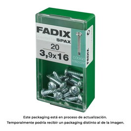 Fadix Vis autotaraudeuses 3,9x16mm tête ronde, boîte de 20 unités