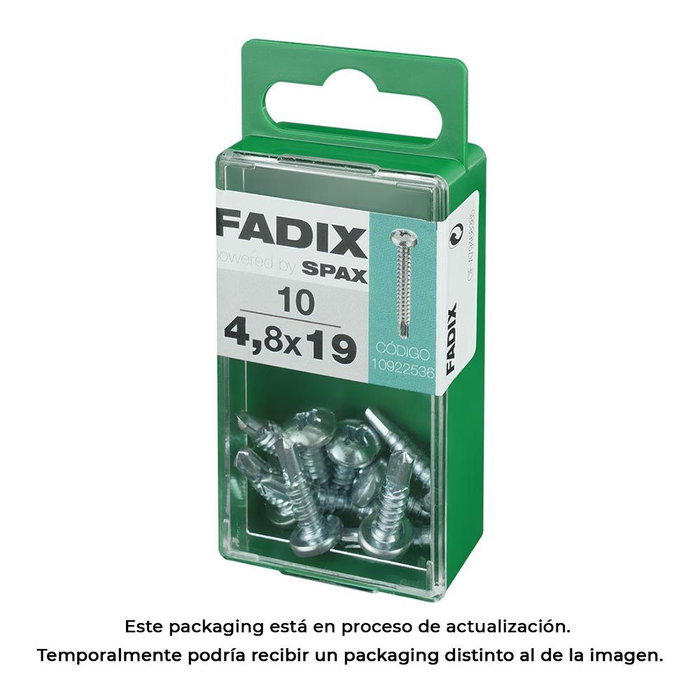 Fadix Vis auto-perçantes 4,8 x 19 mm, tête ronde, boîte de 10 unités Fadix Vis auto-perçantes 4,8 x 19 mm, tête ronde, boîte de 10 unités