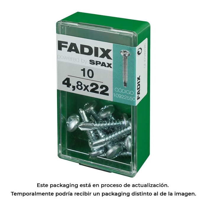 Fadix Boîte de 10 vis auto-foreuses 4,8x22mm tête ronde Fadix Boîte de 10 vis auto-foreuses 4,8x22mm tête ronde