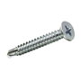 Fadix Vis à tôle autotaraudeuses 3,5x16mm avec tête plate, boîte de 25 unités