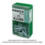 Fadix Vis à tôle autotaraudeuses 4,2 x 25 mm, boîte de 15 unités