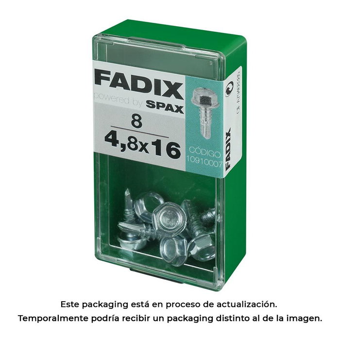 Fadix Vis à tôle hexagonale 4,8x16mm (Boîte de 8 unités) Fadix Vis à tôle hexagonale 4,8x16mm (Boîte de 8 unités)