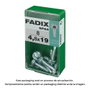 Fadix Vis à métaux à tête hexagonale 4,8x19mm (Boîte de 8 unités)