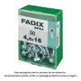 Fadix 10910120 Boîte de 50 vis autotaraudeuses à tête hexagonale 4,8x16 mm