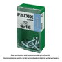 Fadix Vis métrique M 4x16mm tête plate, boîte de 12 unités