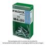Fadix Boîte de 10 vis métriques M 4x20mm tête plate