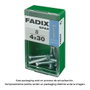 Fadix Boîte de 8 vis métriques M 4 x 30 mm tête plate
