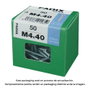 Fadix 10915859 Boîte de 50 vis métriques DIN 965 tête plate en acier M4 x 40 mm