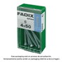 Fadix Vis métrique M 4x50mm tête plate, boîte de 6 unités