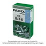 Fadix Boîte de 10 vis métriques M 5 x 16 mm tête plate