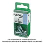 Fadix Boîte de 8 vis métriques M 5x20 mm tête plate