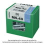 Fadix Boîte de 50 vis métriques CP M5x40mm tête plate DIN 965 référence 10915996