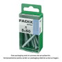 Fadix Vis métrique M 5x50mm, tête plate, boîte de 6 unités