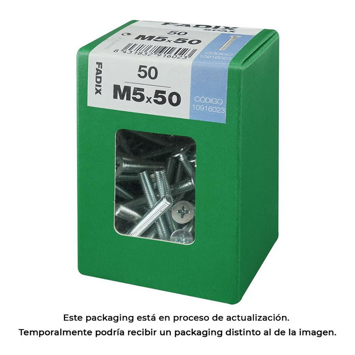 Fadix Boîte de 50 vis métriques tête plate acier DIN 965 M5x50mm référence 10916023 Fadix Boîte de 50 vis métriques tête plate acier DIN 965 M5x50mm référence 10916023