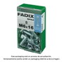 Fadix Coffret de 8 vis métriques M 6x16mm avec tête hexagonale et écrou