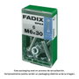 Fadix Boîte de 6 vis métriques hexagonales avec écrou M 6x30mm zinc