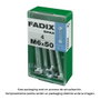 Fadix Boîte de 4 vis métriques tête hexagonale + écrou M 6x50mm zinguées