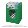 Fadix Réf. 10912353 Boîte de 25 vis métrique tête hexagonale + écrou M6x60 mm acier zingué DIN 933