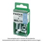 Fadix Boîte de 4 vis métriques tête hexagonale + écrou + rondelle M 8x16mm