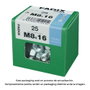 Fadix 10912414 Boîte de 25 vis métriques tête hexagonale + écrou DIN 933 zingué M 8 x 16 mm